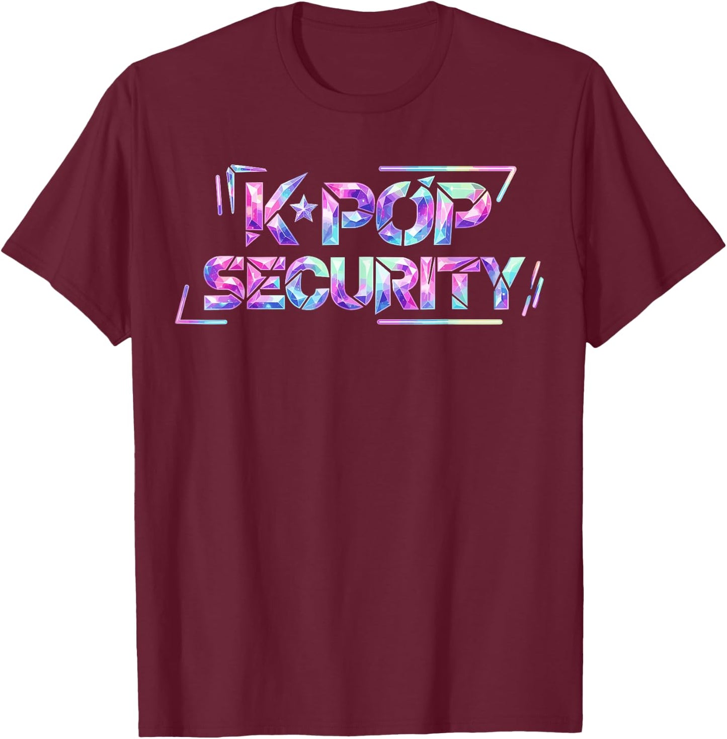 K-Pop Security Mom Dad Kids Funny Birthday Korean Music T-Shirt - T-Shirt | Maroon