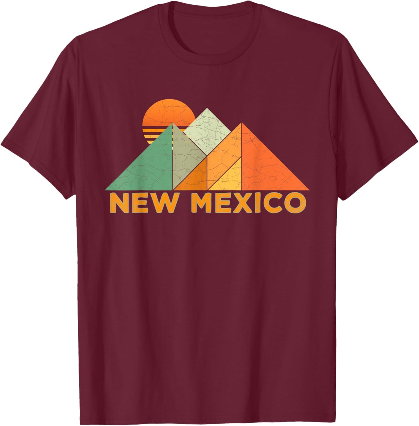 Vintage New Mexico Retro T-Shirt - T-Shirt | Maroon