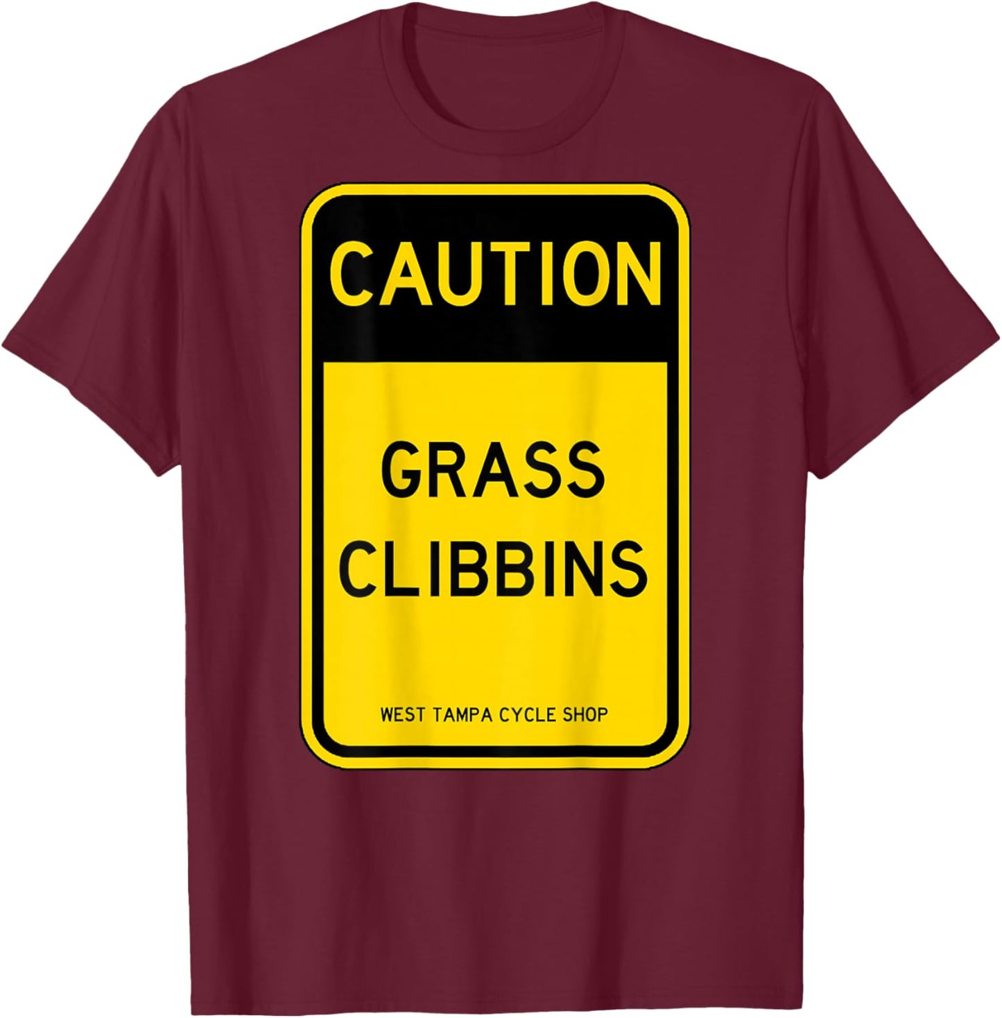 Grass Clibbins T-Shirt - T-Shirt | Maroon