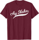 Funny Filipino - Ay Nako OMG Tail Script T-Shirt - T-Shirt | Maroon