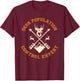 Deer Population Control Expert Funny Deer Hunter T-Shirt - T-Shirt | Maroon