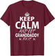 Keep Calm and Let GRANDDADDY Fix It Funny GRANDDADDY T-Shirt - T-Shirt | Maroon