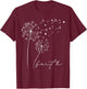 Faith Dandelion Spring Themed Christian Nature , black T-Shirt - T-Shirt | Maroon