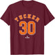 Kyle Tucker 30 Houston Texas Baseball MLB Players T-Shirt - T-Shirt | Maroon