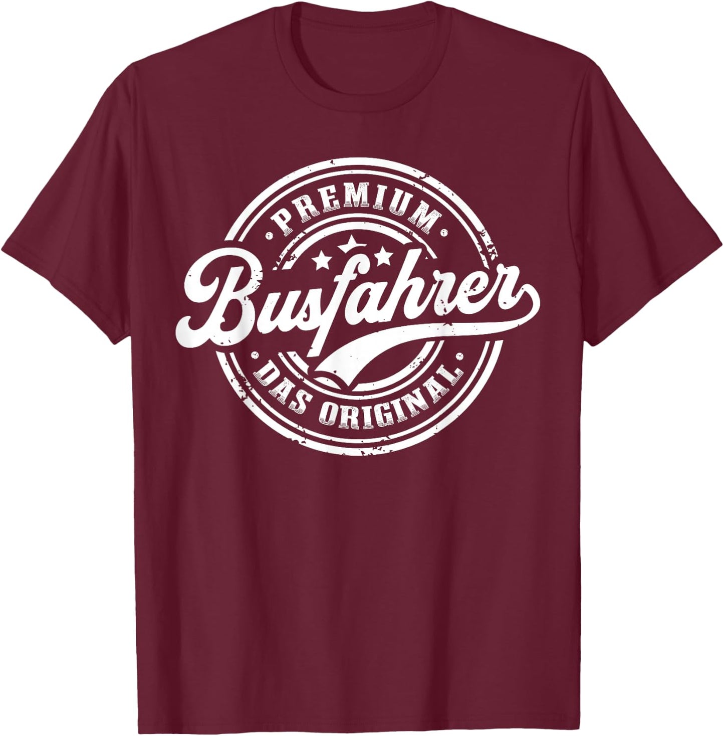 Bus Driver Original Line Bus Funny Bus Driver , black T-Shirt - T-Shirt | Maroon