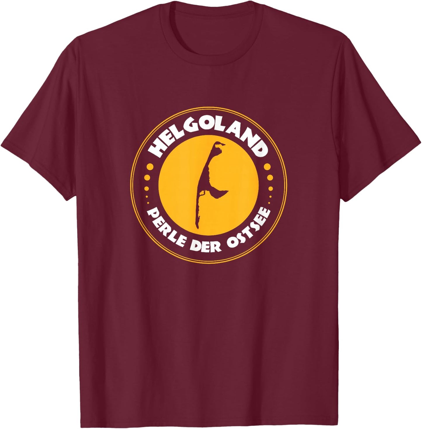 Lustiges Motiv Helgoland/Sylt Perle der Ostsee T-Shirt - T-Shirt | Maroon