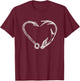 Fishing & Shed horn Hunter Antler Elk, Deer- hunting T-Shirt - T-Shirt | Maroon