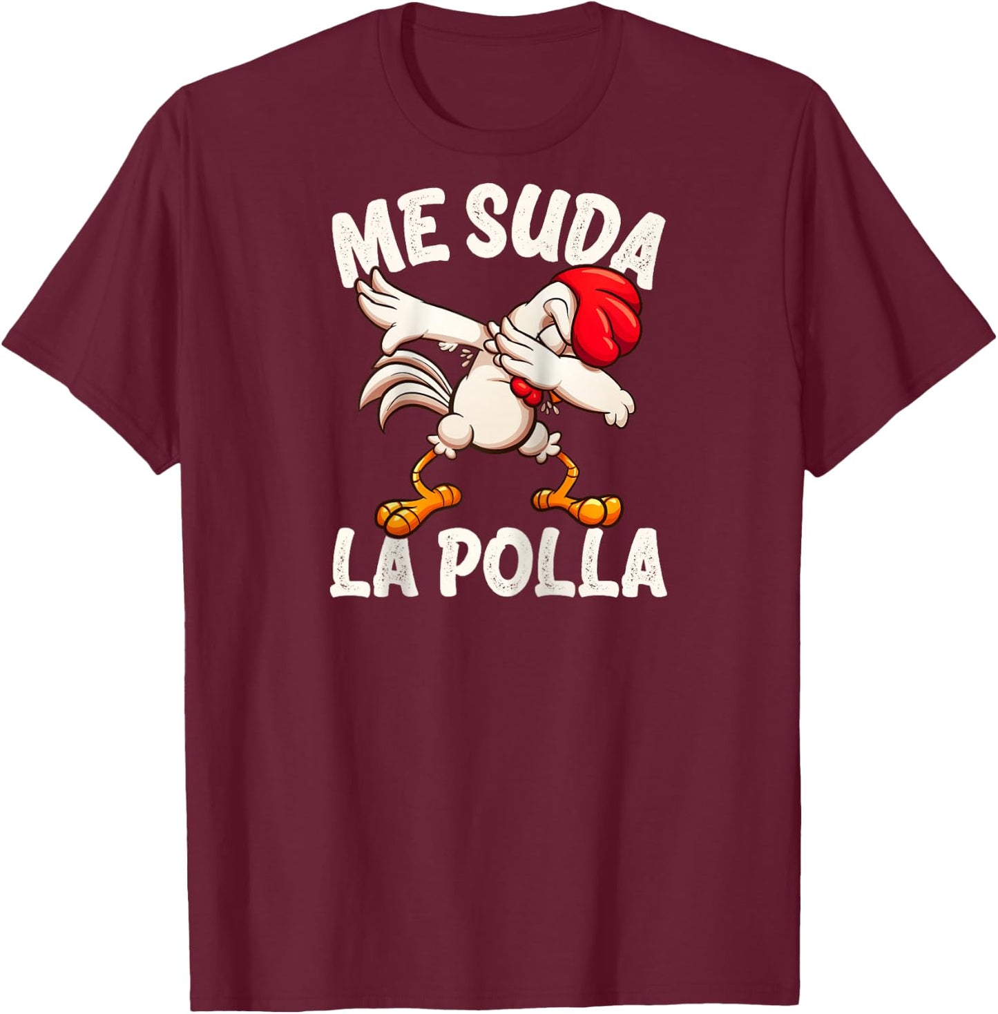 Me Suda la Polla Funny Chicken Whisperer Raglan Baseball T-Shirt - T-Shirt | Maroon
