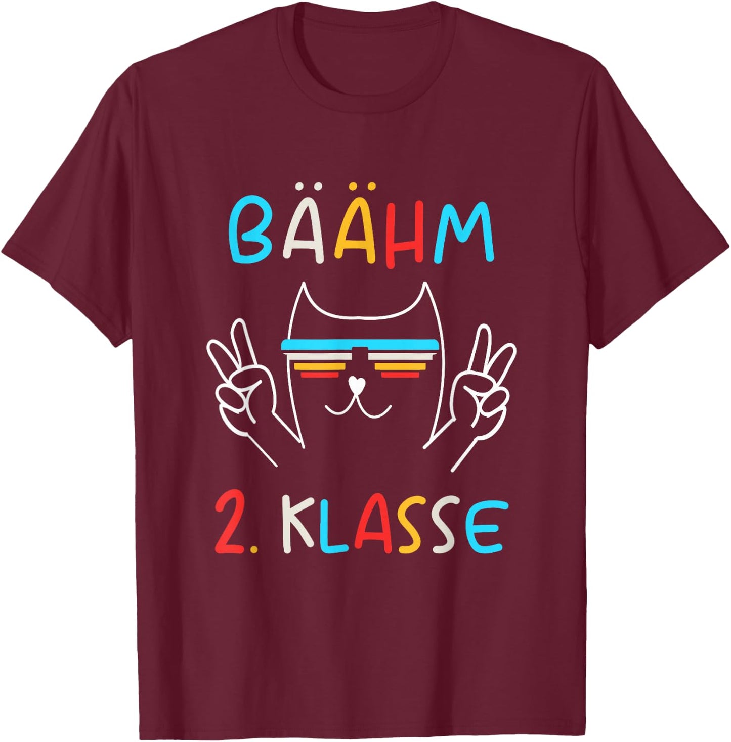 Bäähm 2. Klasse T-Shirt - T-Shirt | Maroon