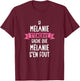 Gift Woman Humour Personalised Name Melanie , Black, Female X-Small T-Shirt - T-Shirt | Maroon