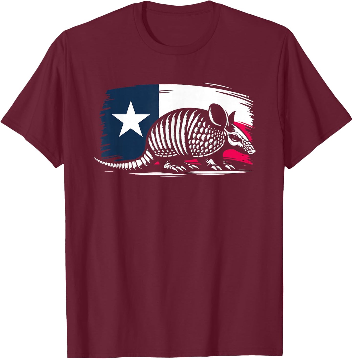 Texas Armadillo Western Country Armadillos T-Shirt - T-Shirt | Maroon