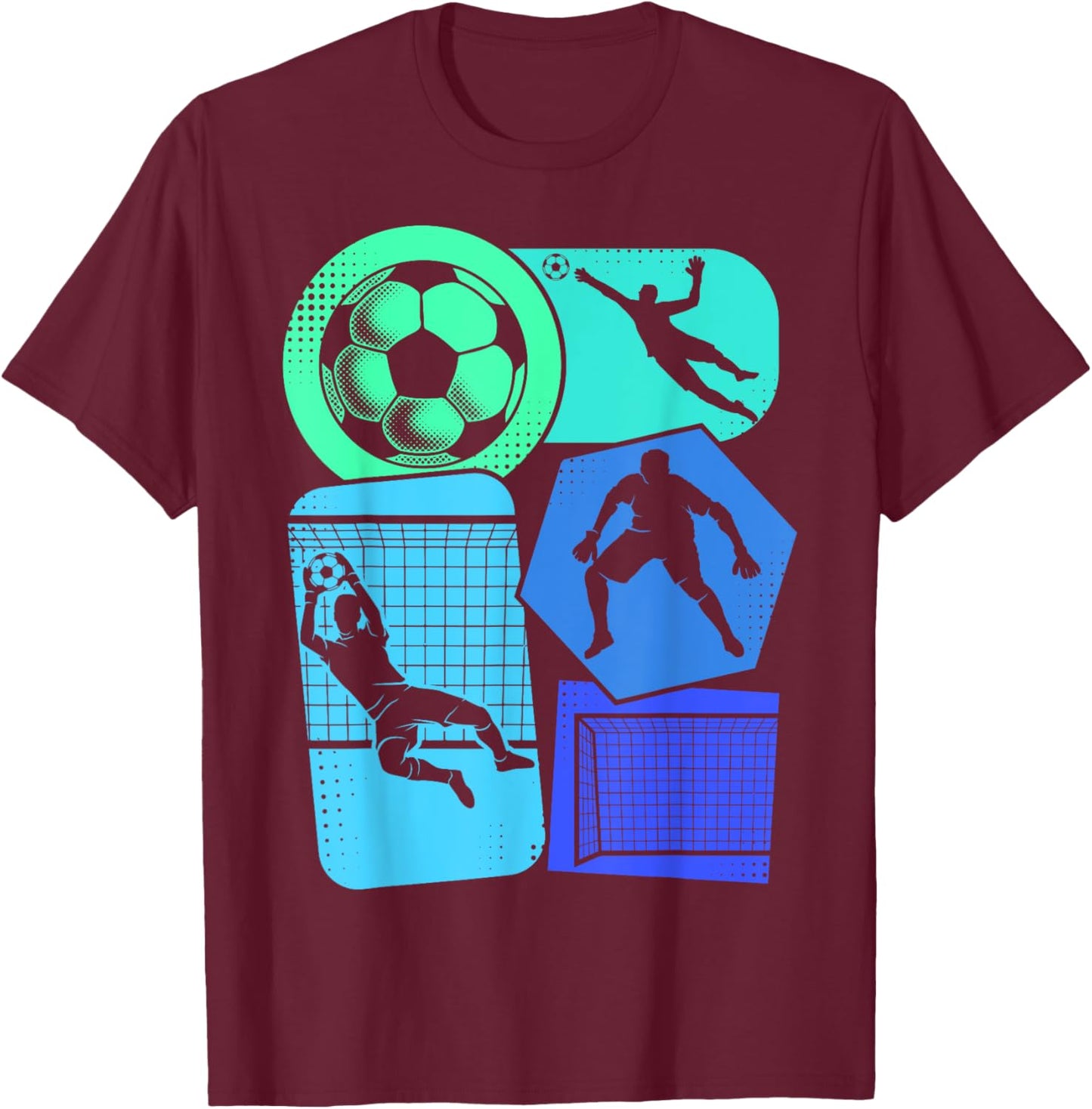 Football Goalkeeper Children's T-Shirt - T-Shirt | Maroon