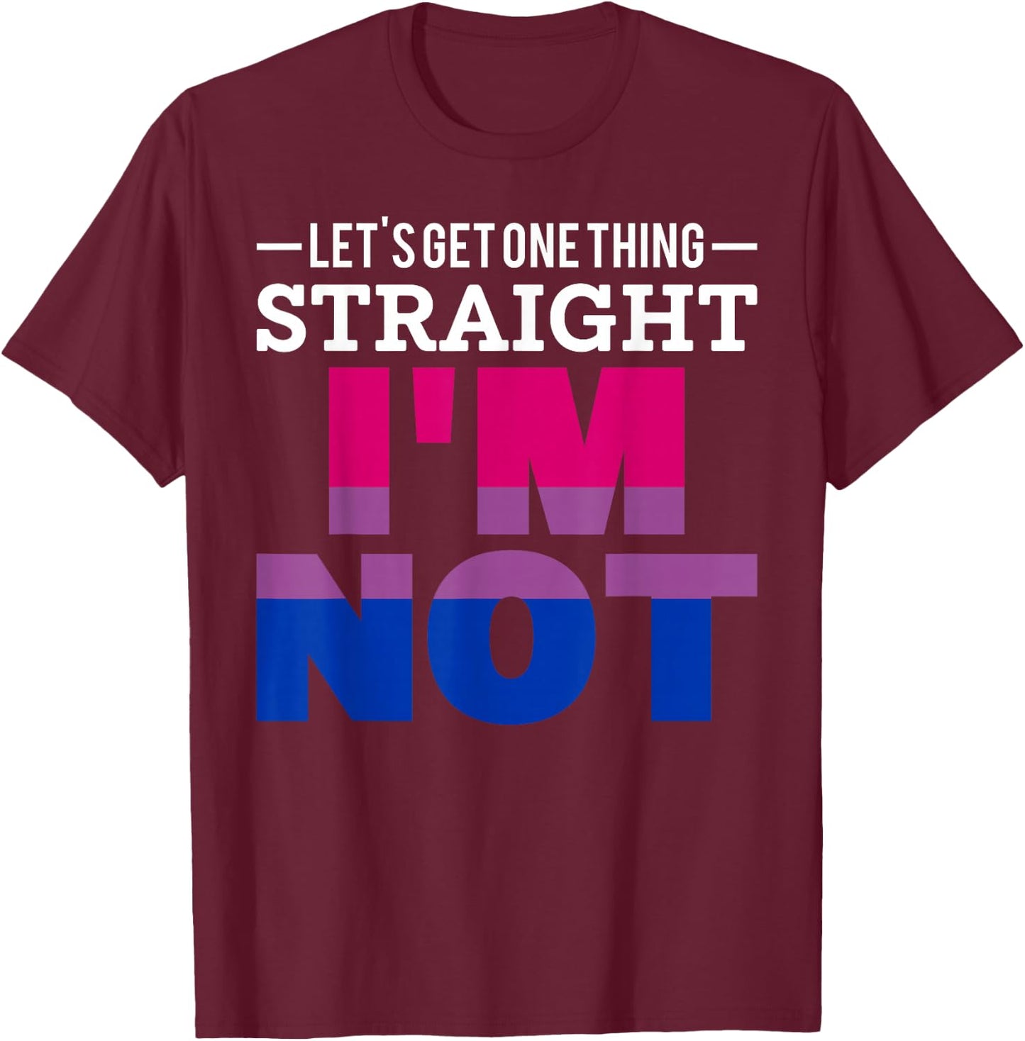 Queer Bisexuality Genderfluid Funny Gift Bisexual T-Shirt - T-Shirt | Maroon