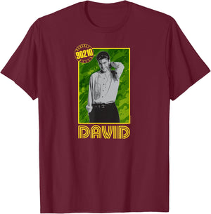 Beverly Hills 90210 - David T-Shirt - T-Shirt | Maroon