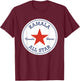 Kamala Harris Converse Logo Election Supporter Shoes , Black, S T-Shirt - T-Shirt | Maroon