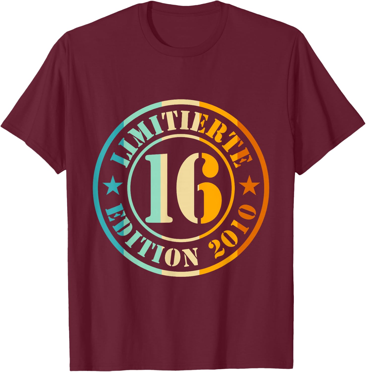 16. Geburtstag Junge Mädchen Limited Edition 2016 Jahre T-Shirt - T-Shirt | Maroon