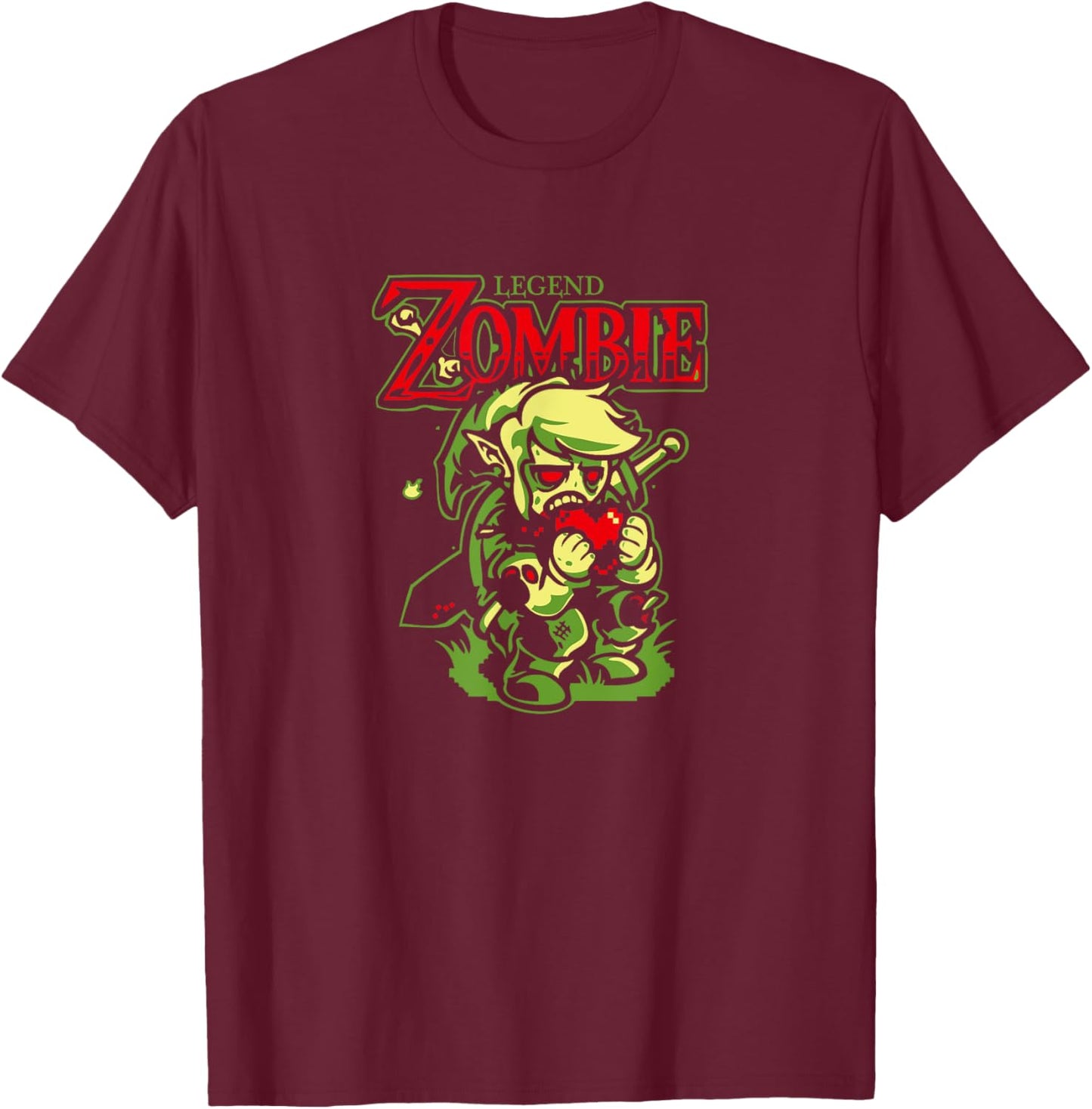 Legend of Zombie T-Shirt - T-Shirt | Maroon