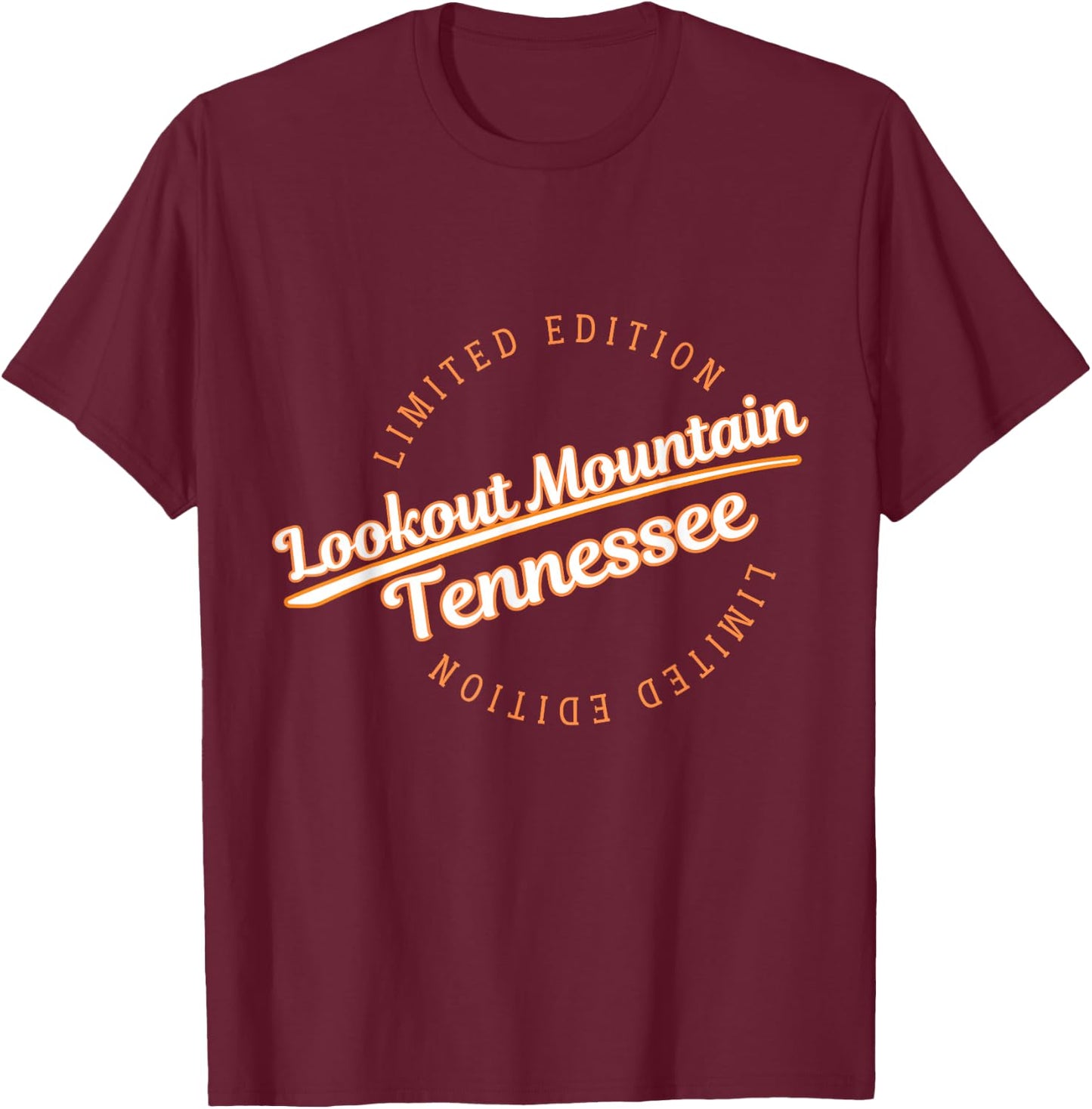 Retro Athletic Lookout Mountain TN Apparel T-Shirt - T-Shirt | Maroon