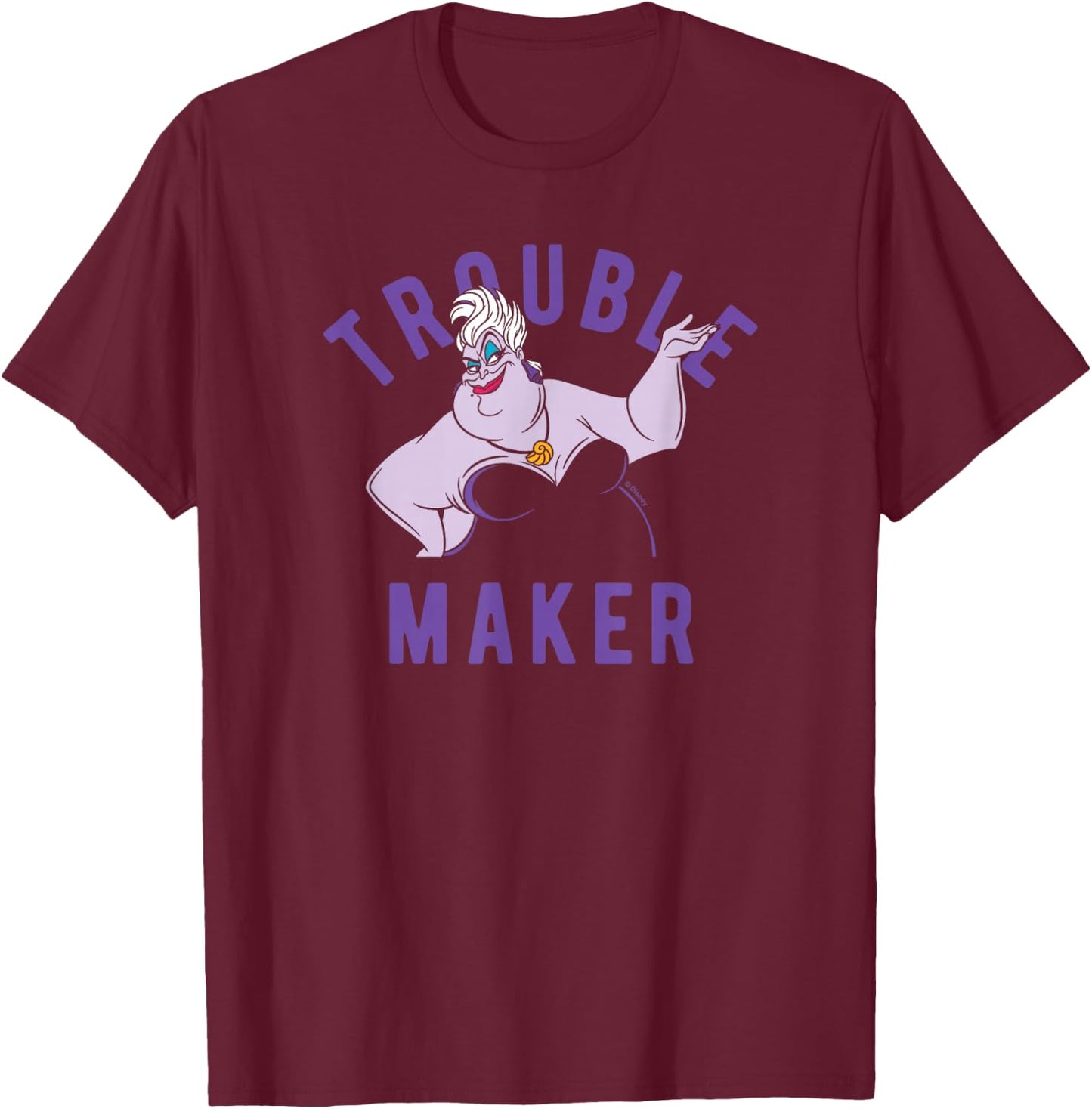 Disney - Ursula Trouble Maker T-Shirt - T-Shirt | Maroon