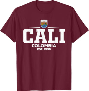 Cali Colombia T-Shirt - T-Shirt | Maroon