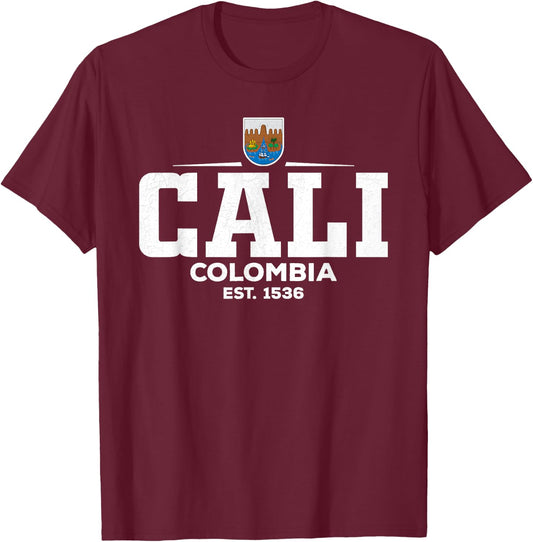 Cali Colombia T-Shirt - T-Shirt | Maroon