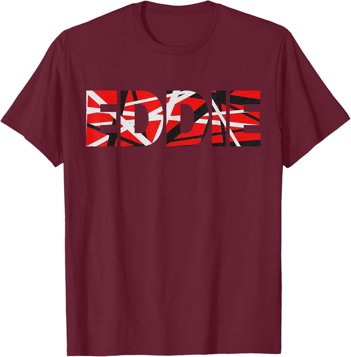 Retro Eddie Name Distressed 90s Classic Van Name Pride Gifts T-Shirt - T-Shirt | Maroon