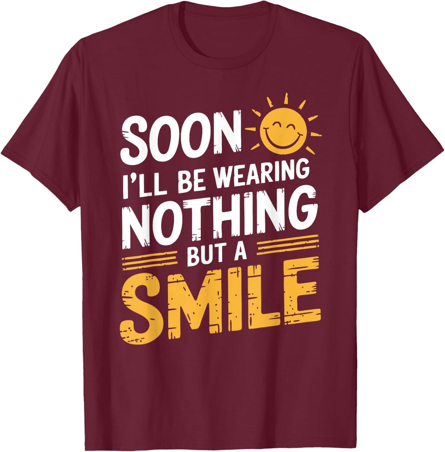 Nudist Nudism Naked Nudist Camp Naturist T-Shirt - T-Shirt | Maroon