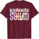 Boho Intervention Squad Intervention Teacher Team T-Shirt - T-Shirt | Maroon