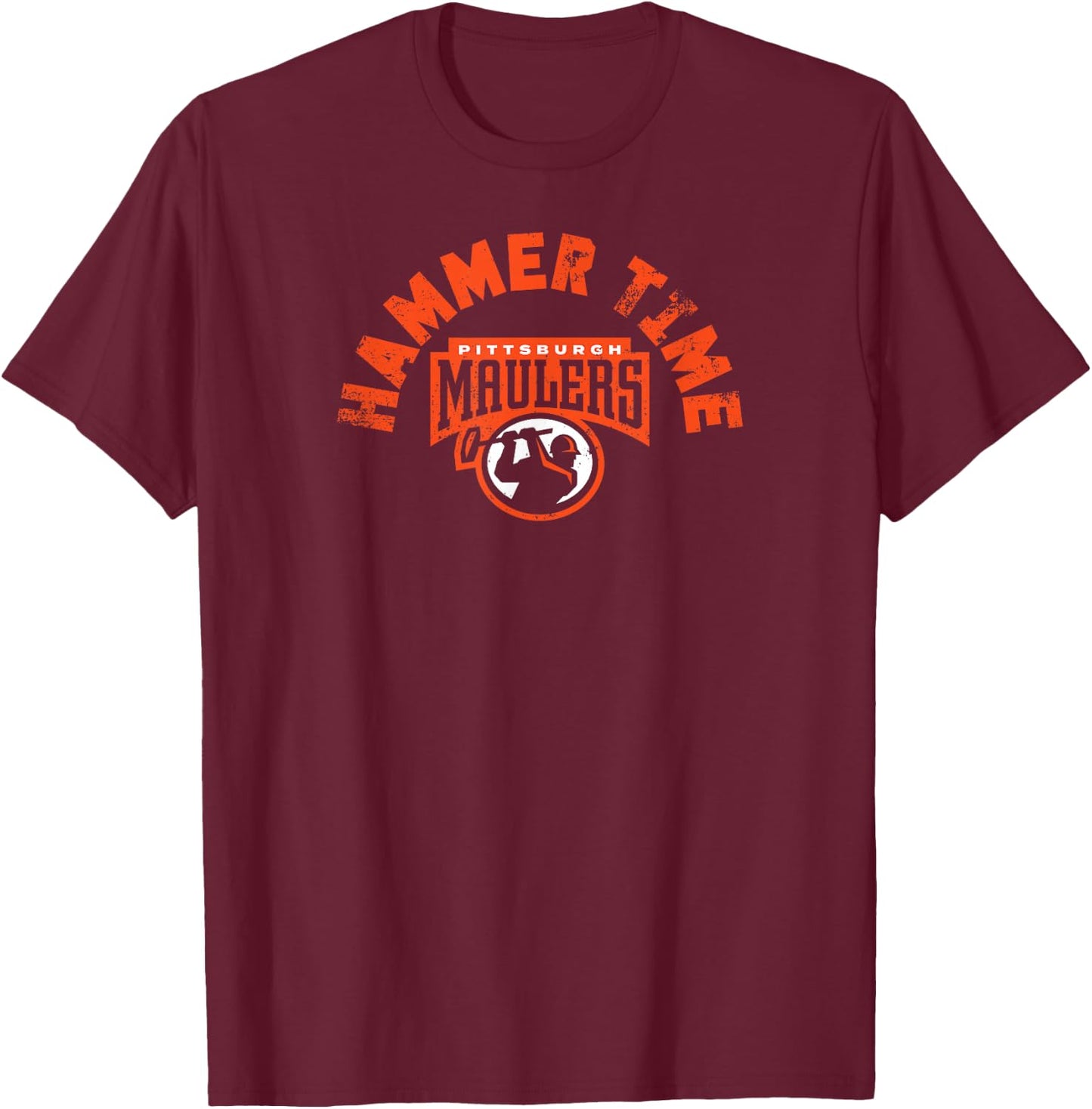 Pittsburgh Maulers: Hammer Time T-Shirt - T-Shirt | Maroon