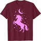 Pony and Heels Lover Pink Girls Clubs Disco Birthday Cowgirl T-Shirt - T-Shirt | Maroon