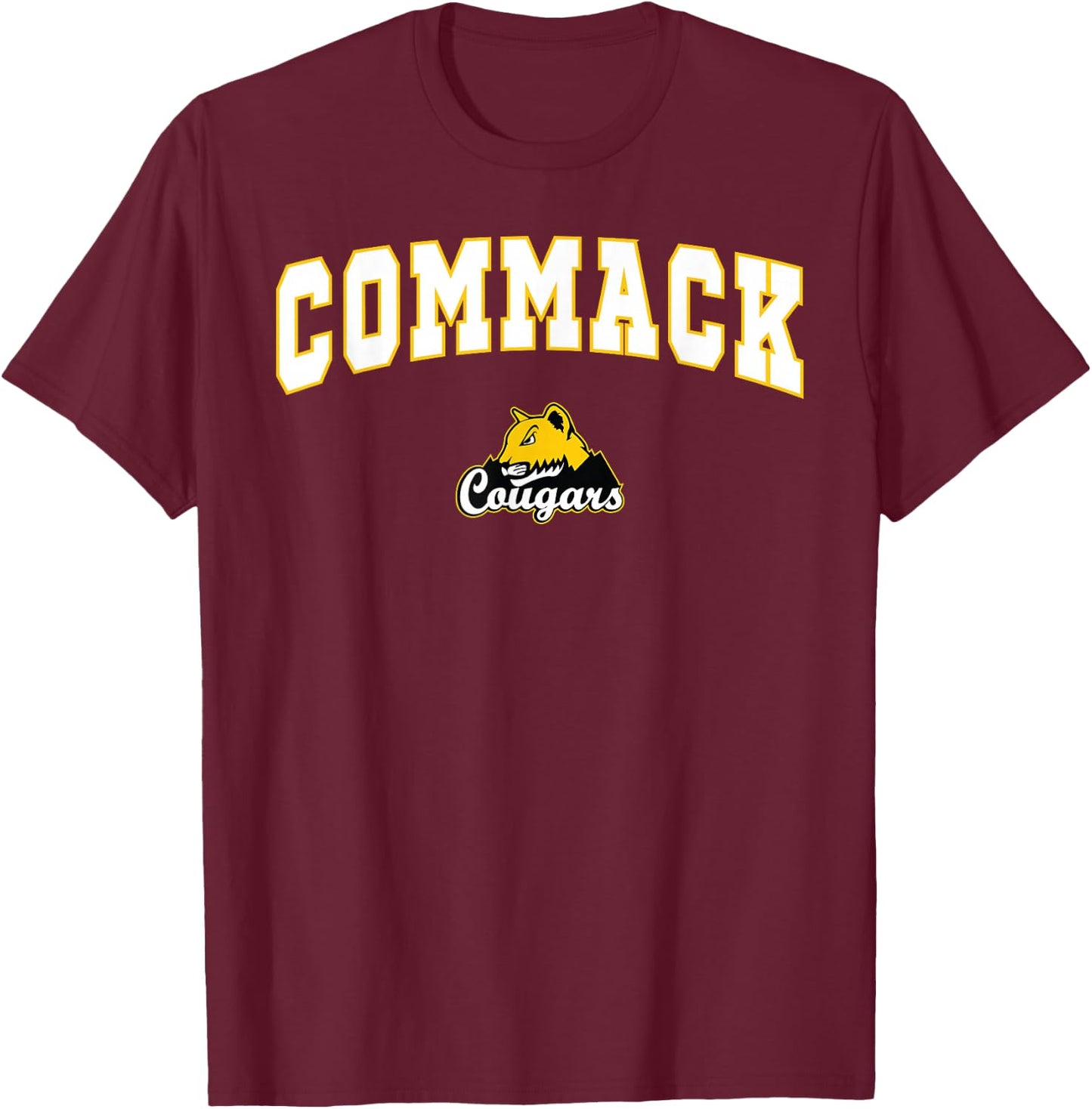 Commack High School Cougars T-Shirt - T-Shirt | Maroon