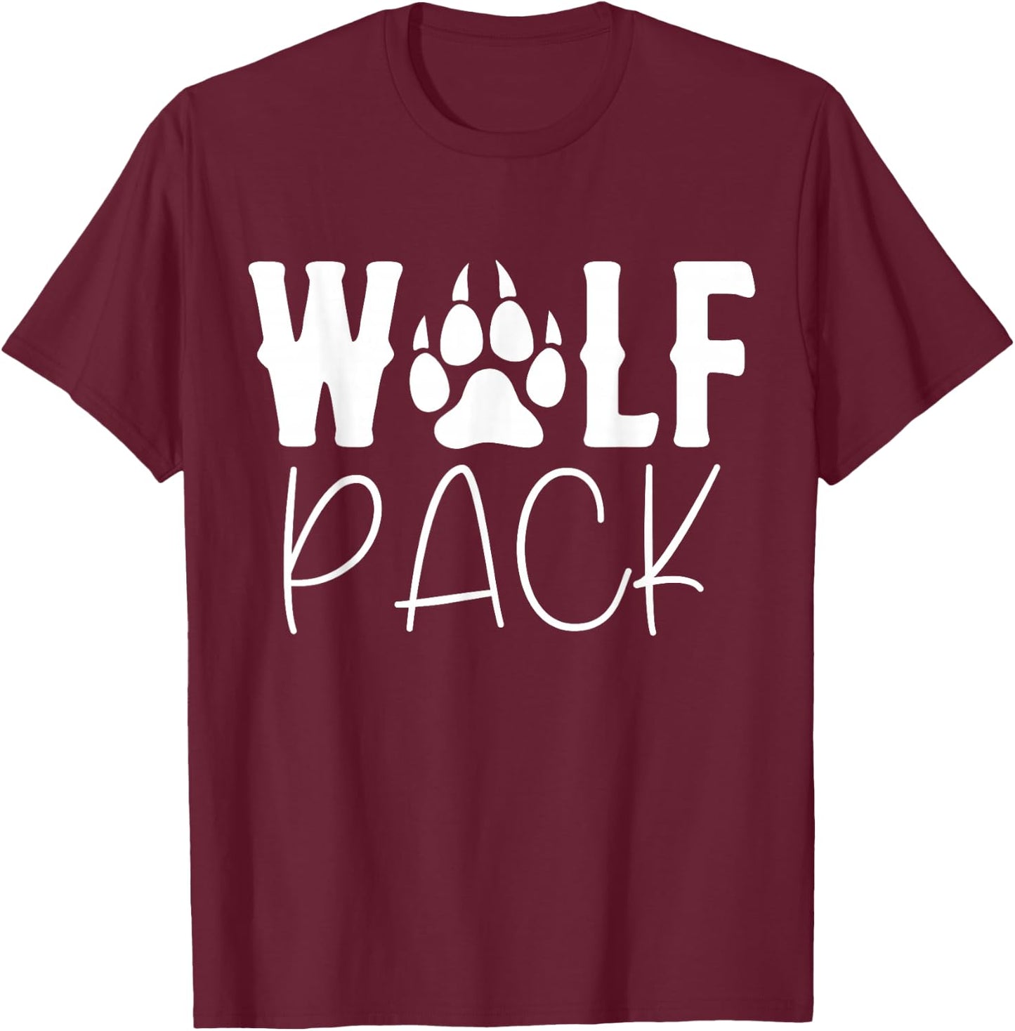 Wolf Pack T-Shirt - T-Shirt | Maroon