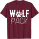 Wolf Pack T-Shirt - T-Shirt | Maroon