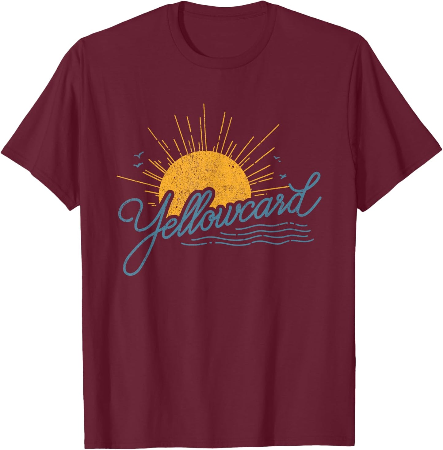 Yellowcard - Sun T-Shirt - T-Shirt | Maroon