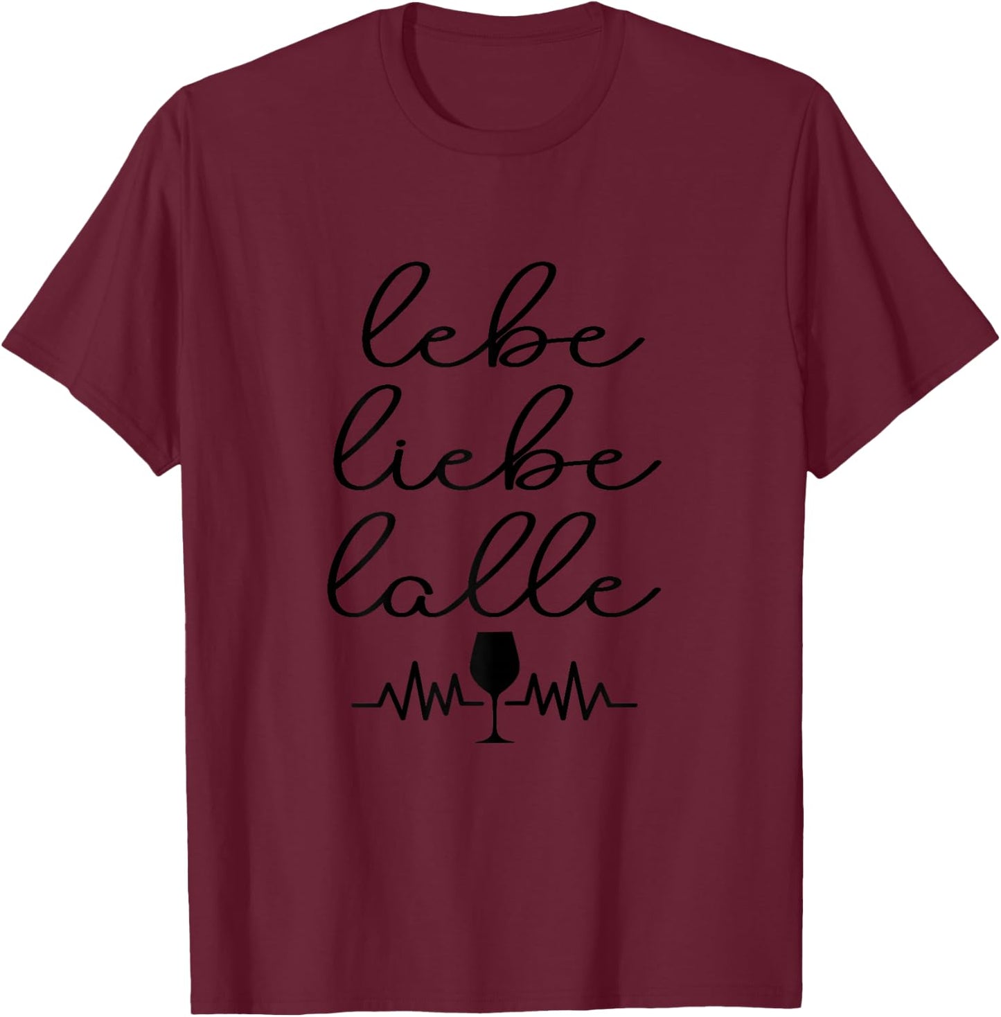 Damen Lebe Liebe Lalle Trinkspruch Mallorca Party Outfit T-Shirt - T-Shirt | Maroon