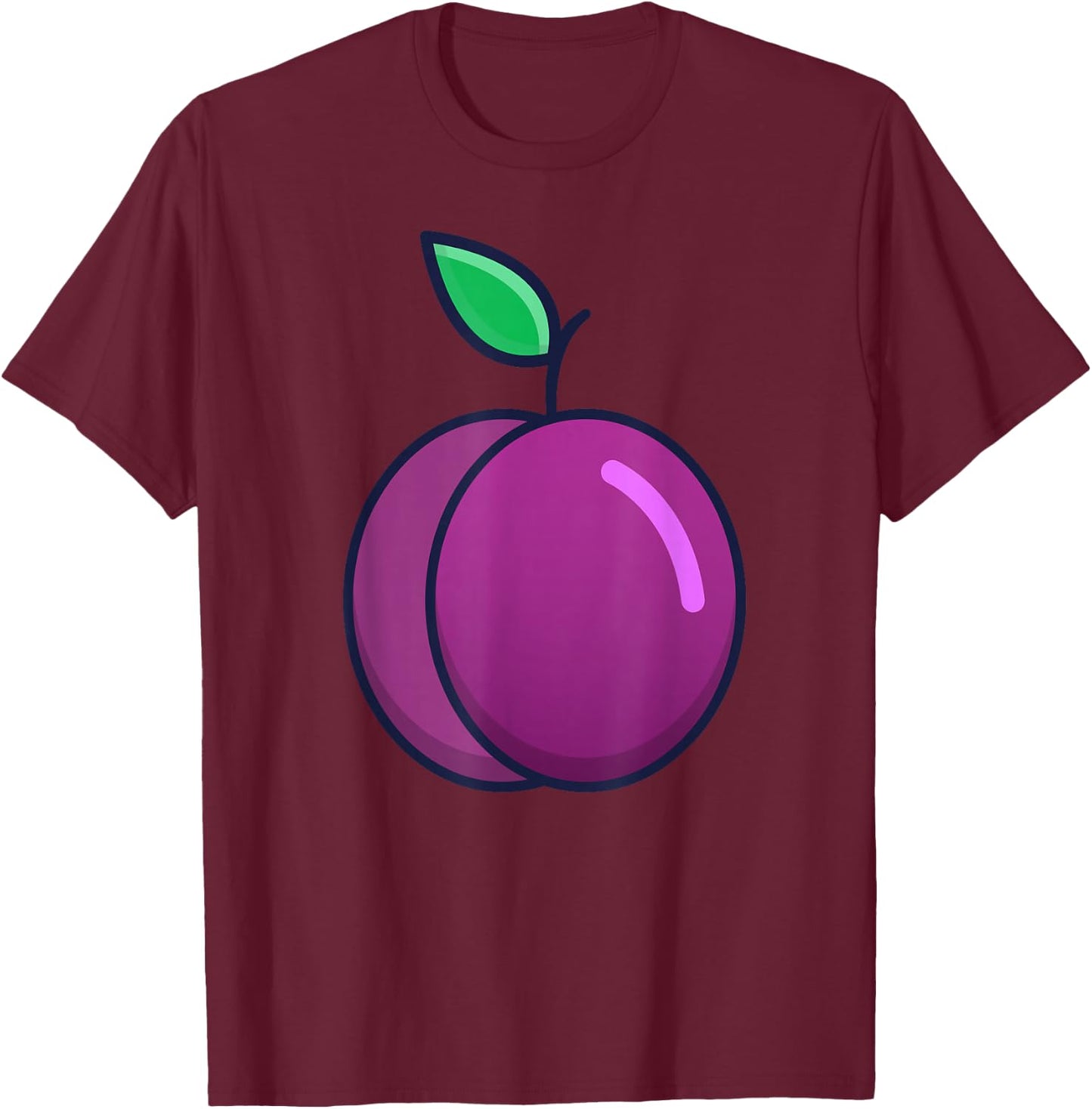 Plum Costume Fancy Dress Fruit Costume Plum , purple T-Shirt - T-Shirt | Maroon