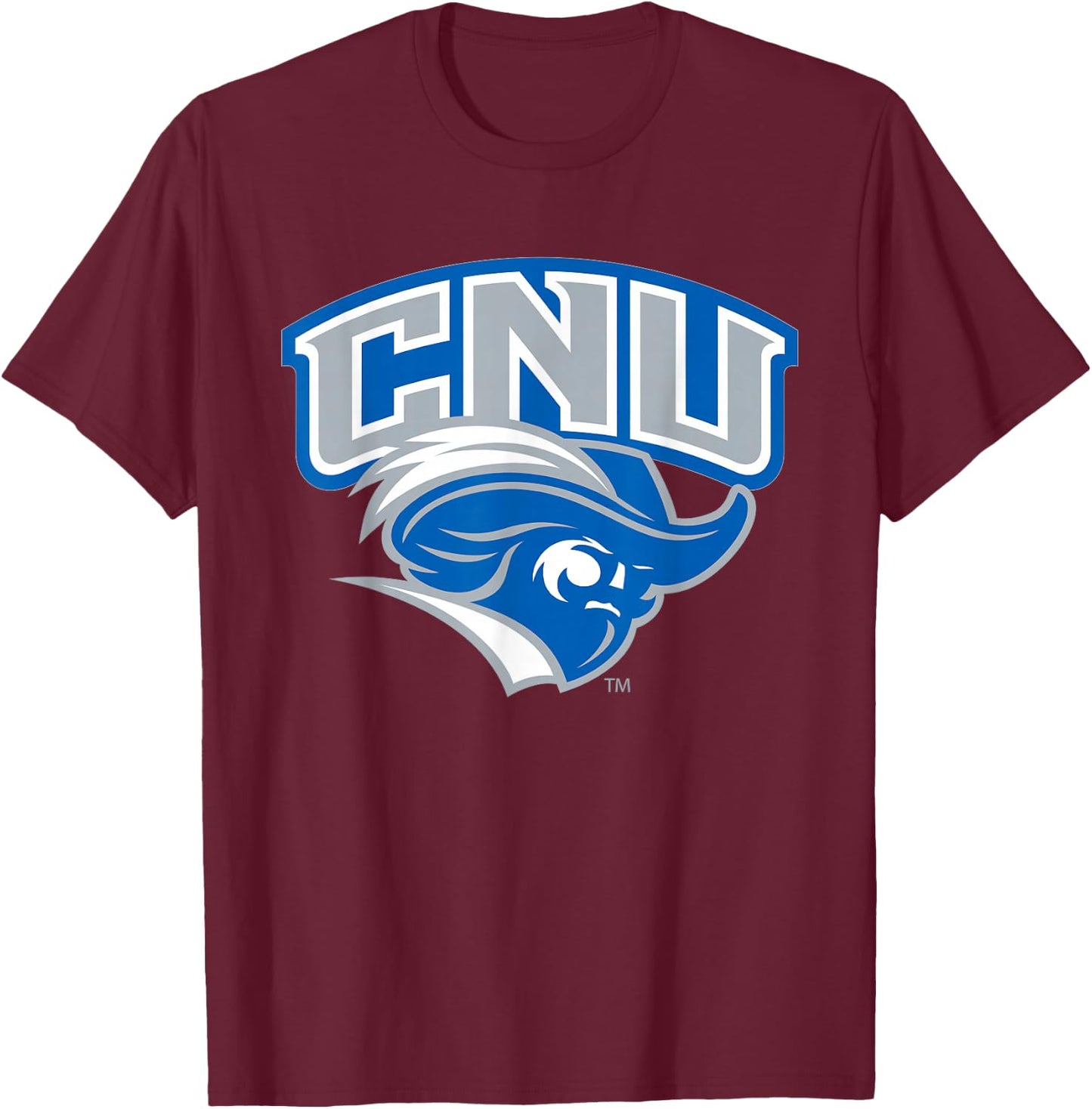 Christopher Newport Captains | Official NCAA | NCAFCNU03 T-Shirt - T-Shirt | Maroon