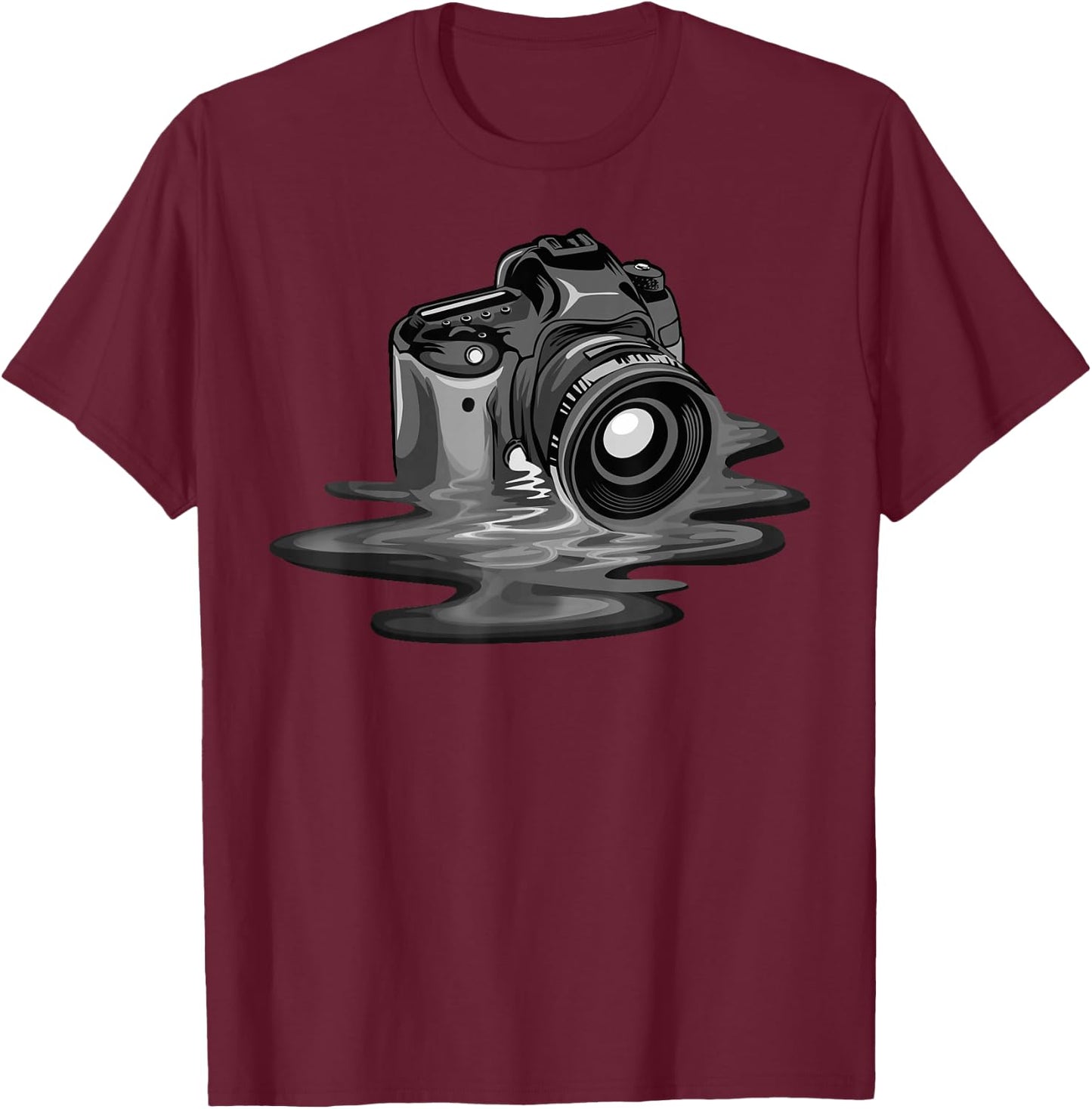 Funny Camera Gift Photographers Men Women Photography T-Shirt - T-Shirt | Maroon