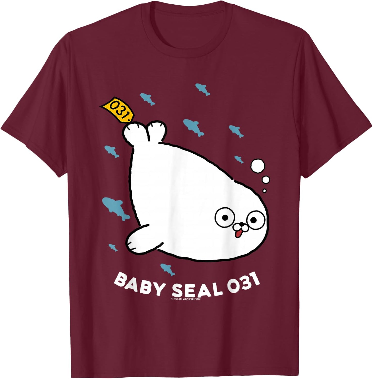 Sealook Baby Seal T-Shirt - T-Shirt | Maroon