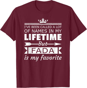 Fada is My Favorite Name Jamaican Dad Father's Day T-Shirt - T-Shirt | Maroon