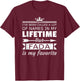 Fada is My Favorite Name Jamaican Dad Father's Day T-Shirt - T-Shirt | Maroon