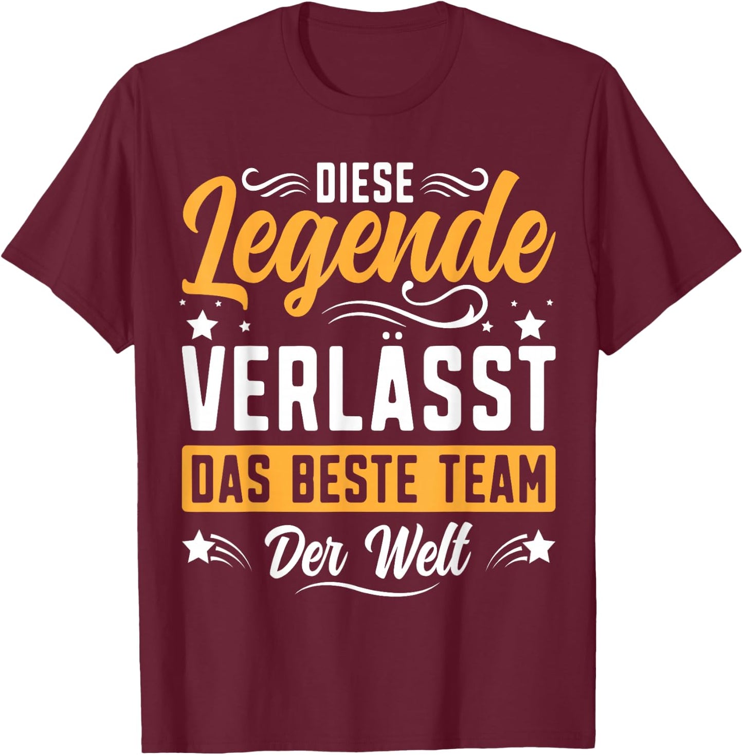 Abschiedsgeschenk Kollegen Abschied Jobwechsel Ruhestand T-Shirt - T-Shirt | Maroon