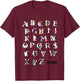 Kids Moomin Alphabet Color Kids , blue T-Shirt - T-Shirt | Maroon