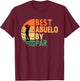 Best Abuelo By Par Golfing Funny Golf Golfer T-Shirt - T-Shirt | Maroon