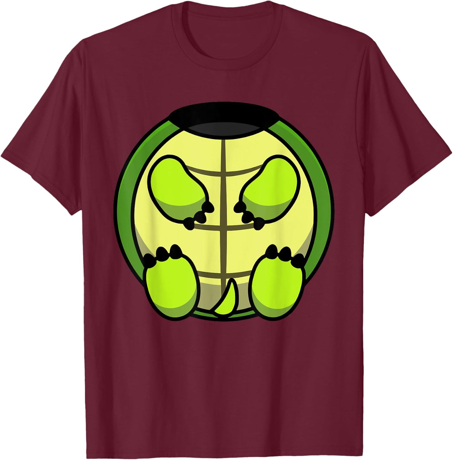 Schildkröten Tier Kostüm Schildkröte T-Shirt - T-Shirt | Maroon