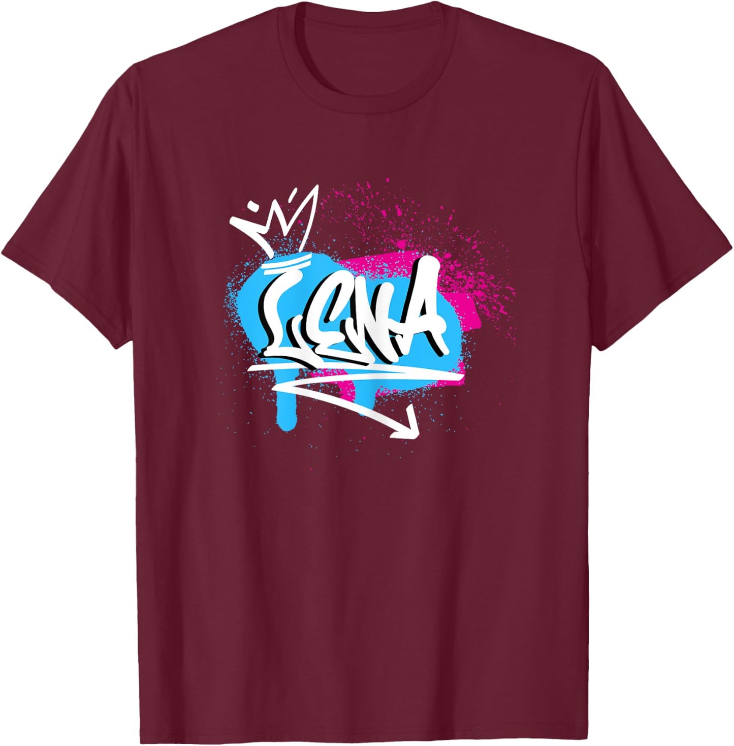 Funny Funny Gift for Lena , Black, Female X-Small T-Shirt - T-Shirt | Maroon