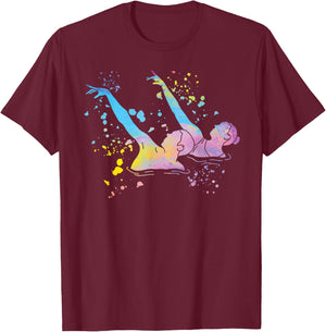 Colorsplash Team Artistic Swim , Black, S T-Shirt - T-Shirt | Maroon