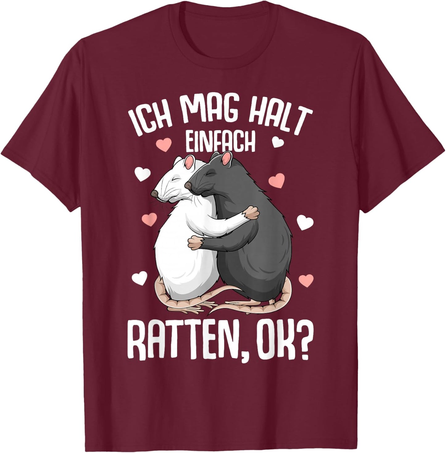 Ich mag halt rat house rat kids girls women's T-Shirt - T-Shirt | Maroon