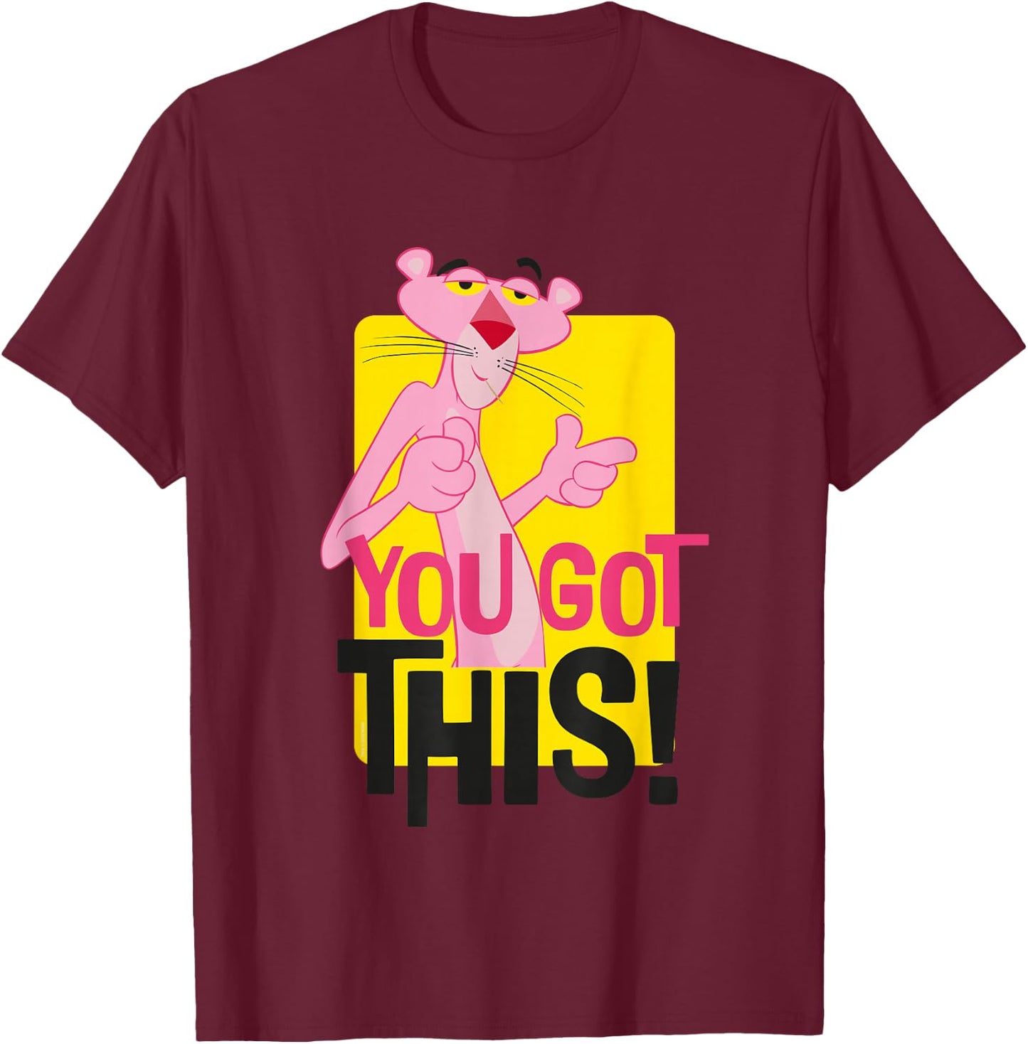 Pink Panther You Got This T-Shirt - T-Shirt | Maroon