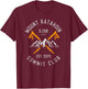 Mount Katahdin Mountain Hiking Est 2024 T-Shirt - T-Shirt | Maroon